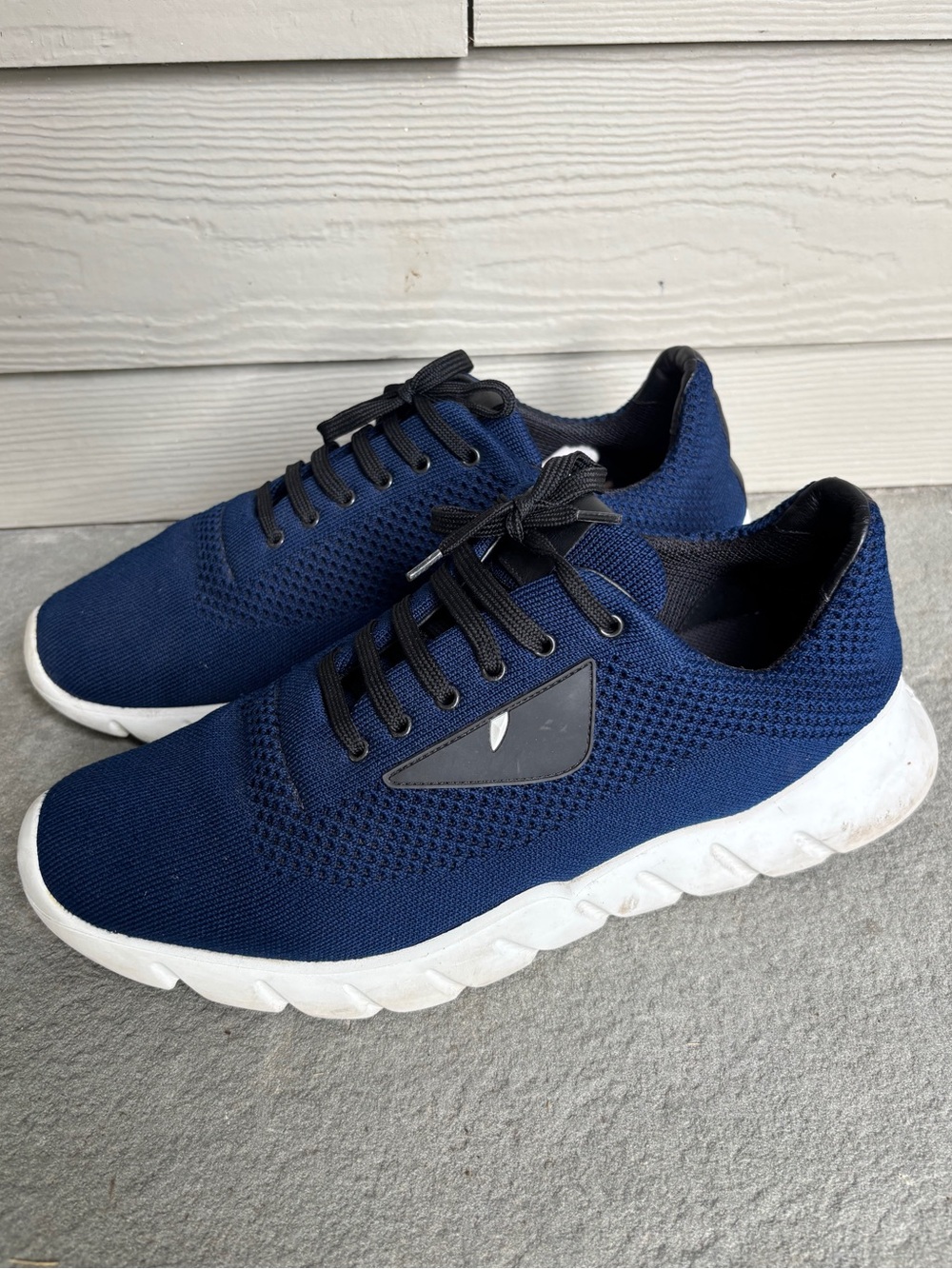 FENDI Navy Black Logo Runners 🔥